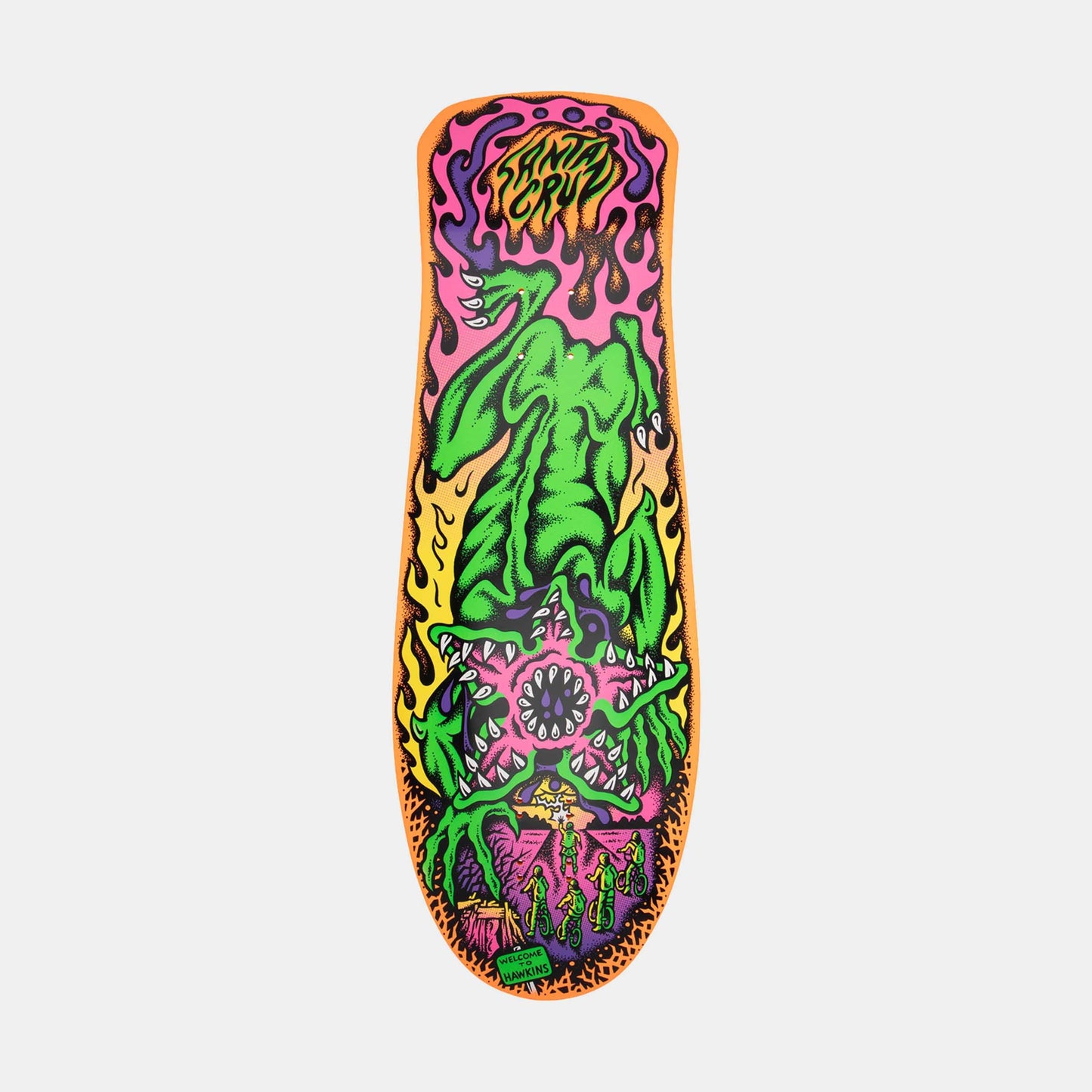 Santa Cruz Stranger Things Demogorgon Skateboard Deck 10.1in