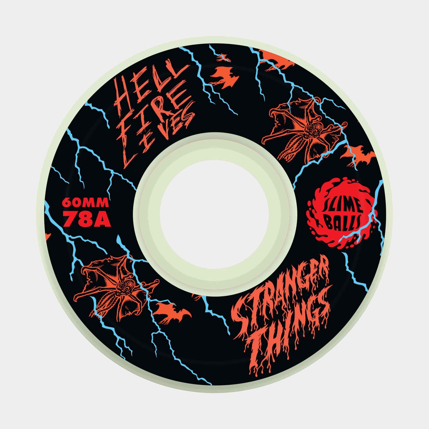 Santa Cruz Stranger Things Meek Slasher Slime Balls Wheels - White