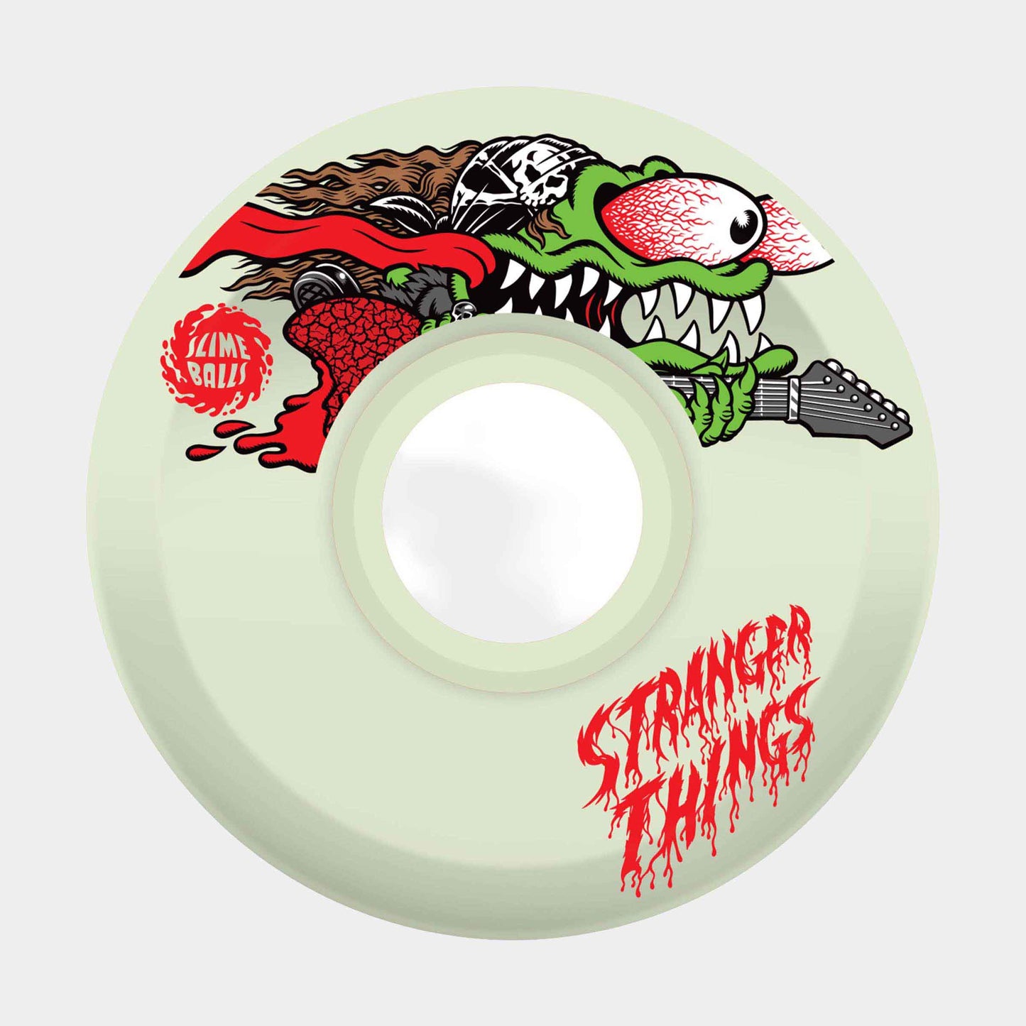 Santa Cruz Stranger Things Meek Slasher Slime Balls Wheels - White