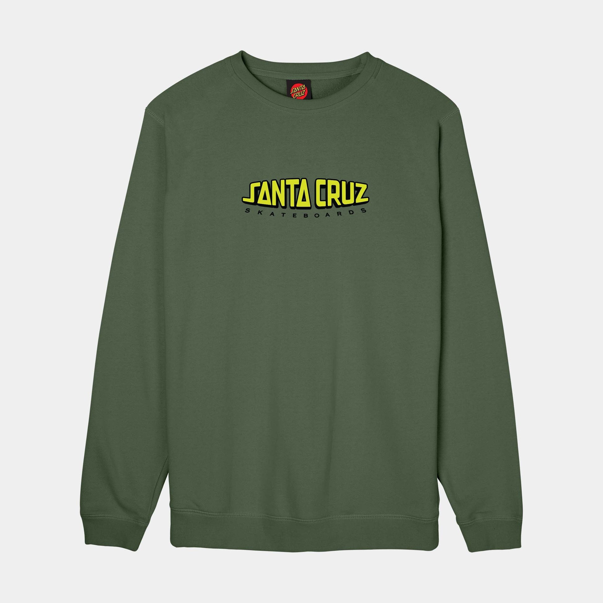 Santa Cruz Malba Crash Dot Crew Dark Moss