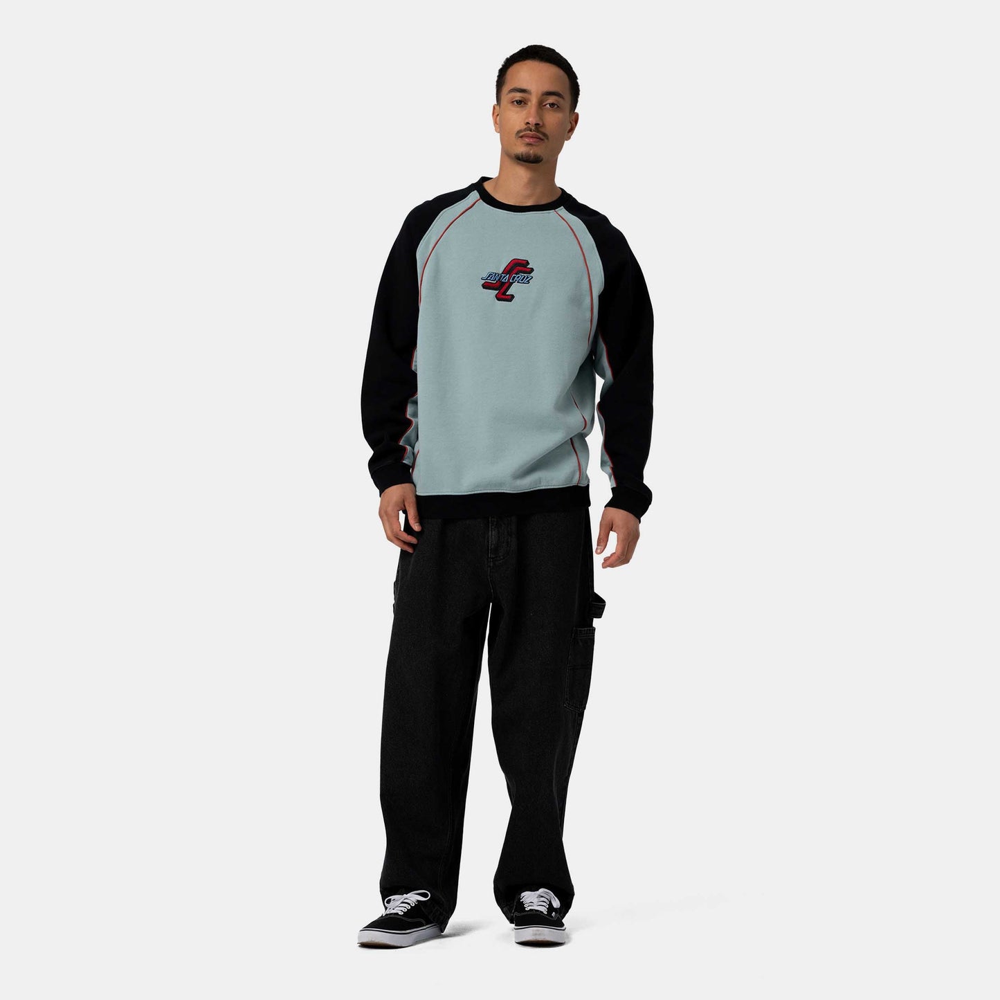 Santa Cruz Ogteam Crew Stone Blue Black