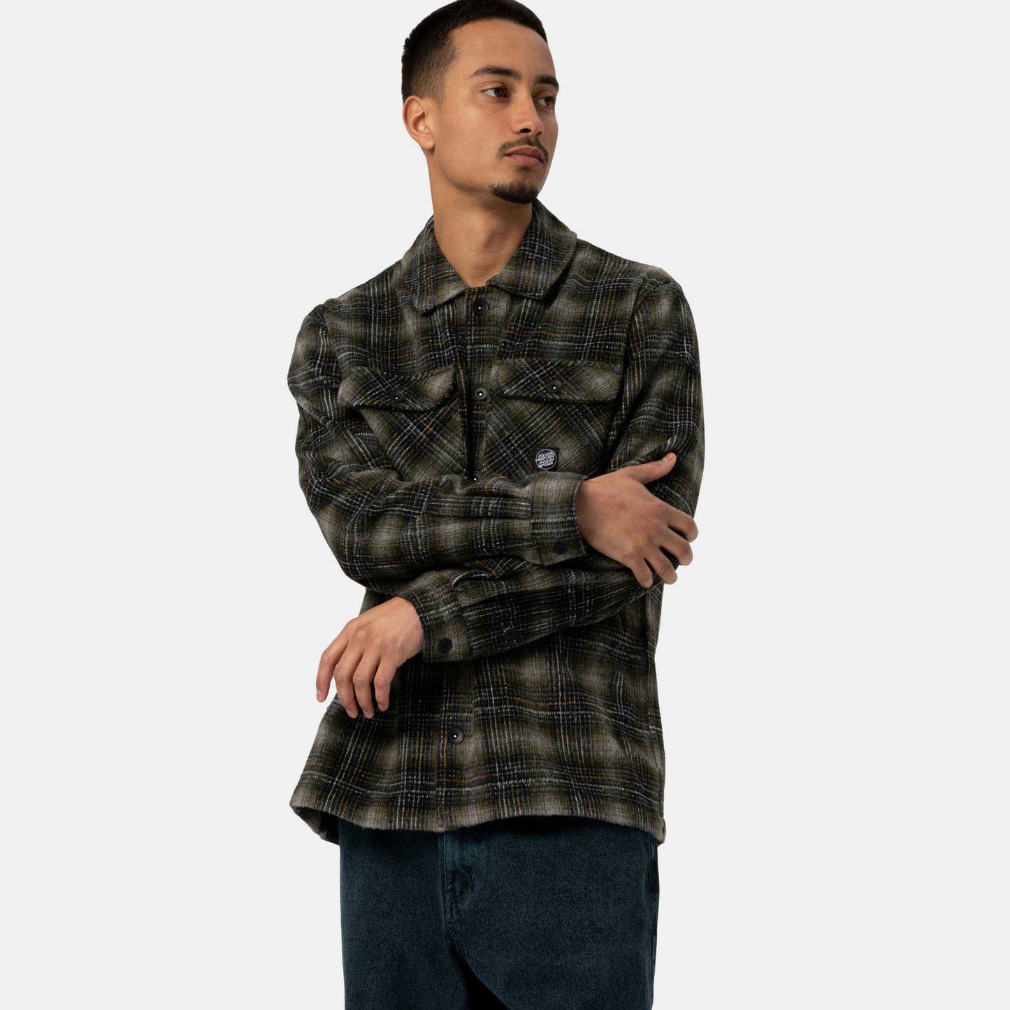 Santa Cruz Lodge Shirt Olive Check