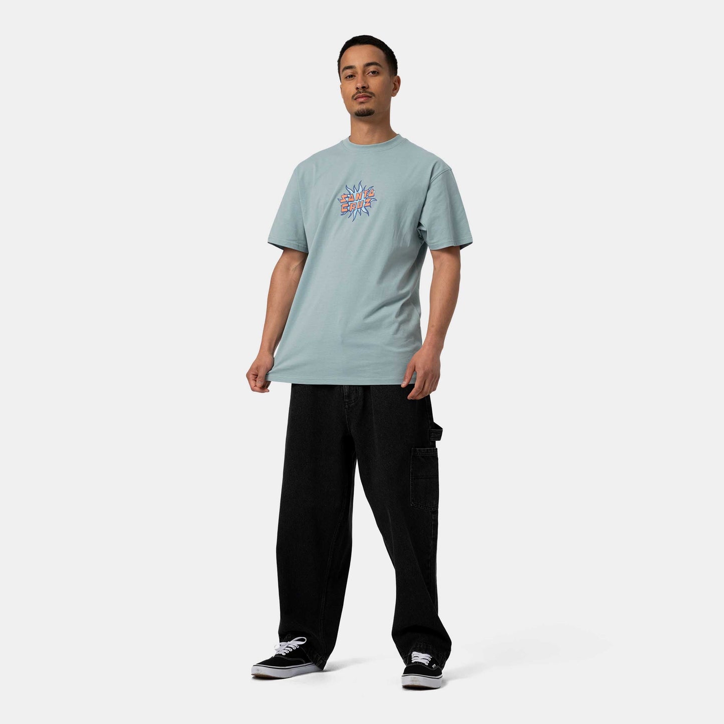 Santa Cruz Sol Tripper T Shirt Stone Blue