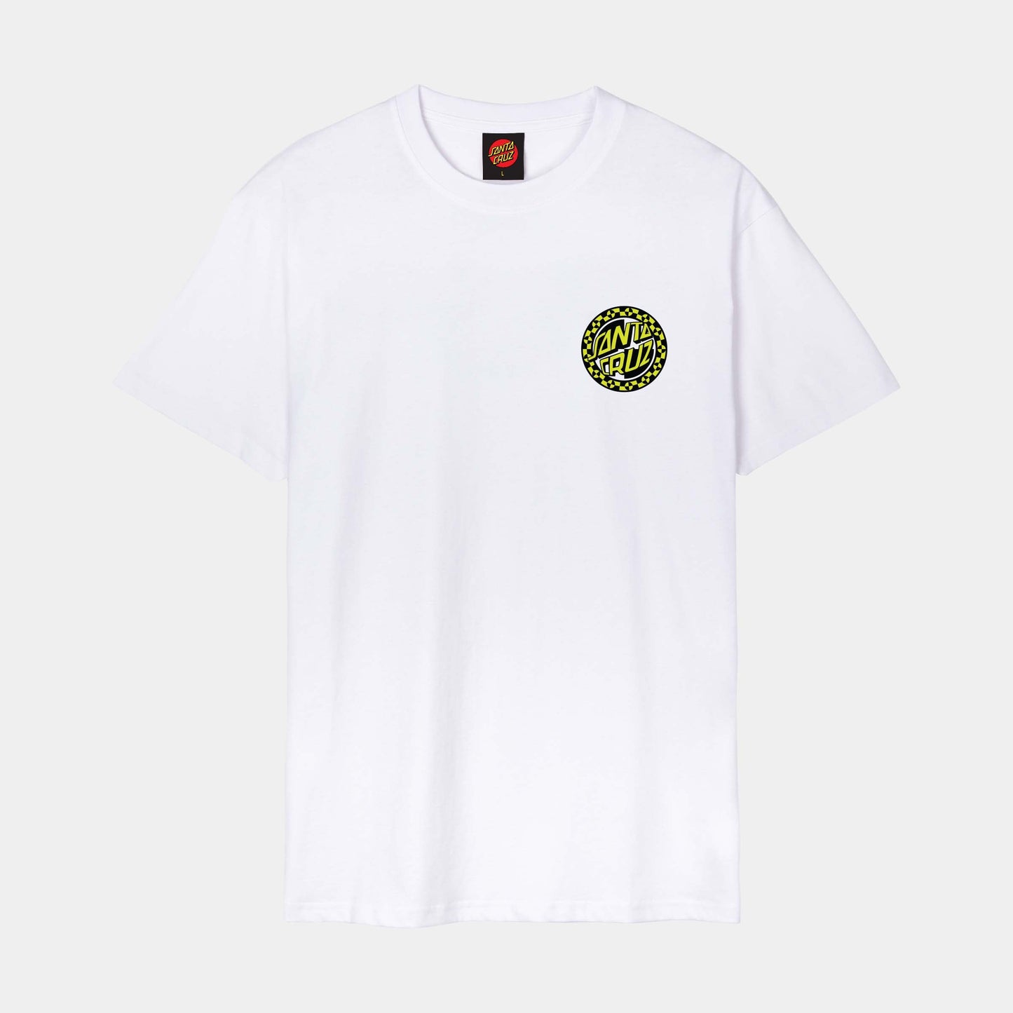 Santa Cruz Malba Crash Dot Chest T Shirt White