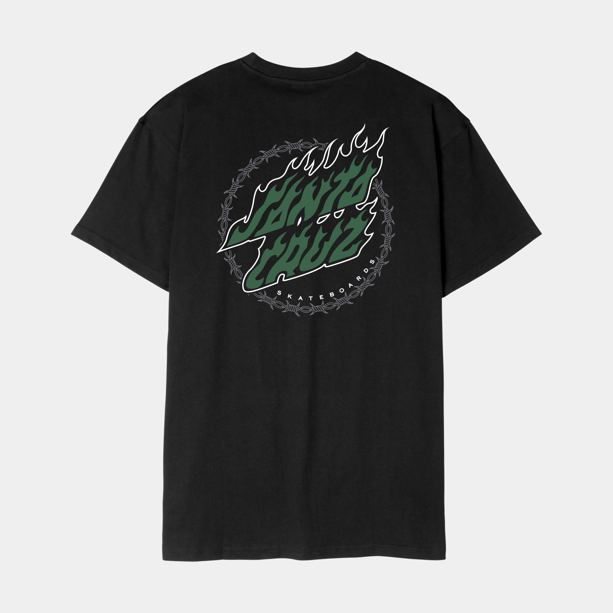 T-shirt Homme Santa Cruz Noir – Logo Skateboard, Coupe Régulière, Coton, Lavable En Machine