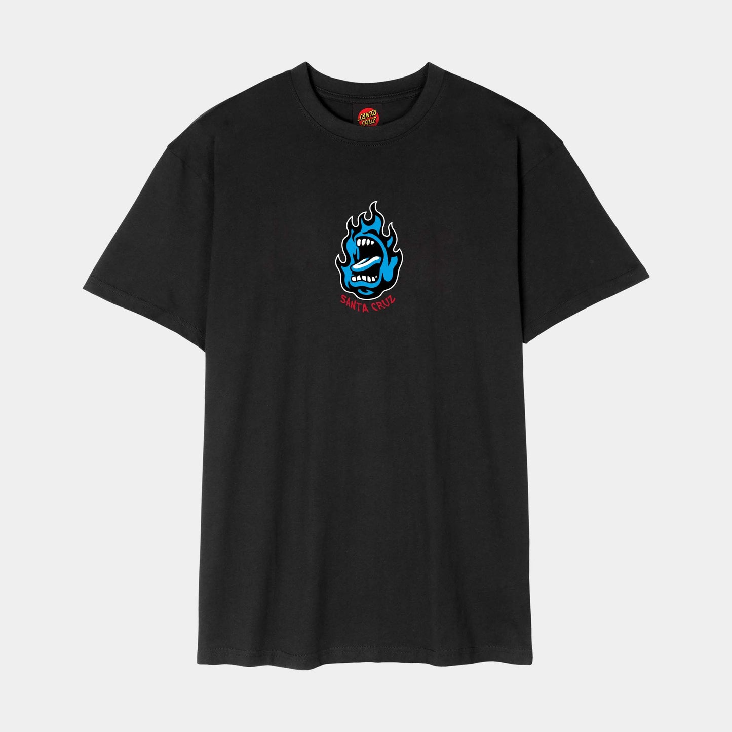 Santa Cruz Screaming Flame Front T Shirt Black