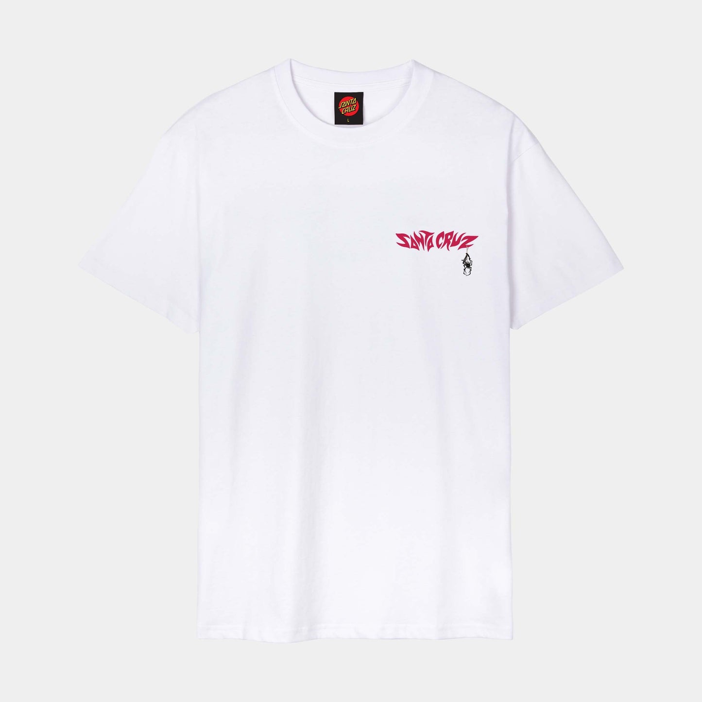 Santa Cruz Pace Torch Bones T Shirt White