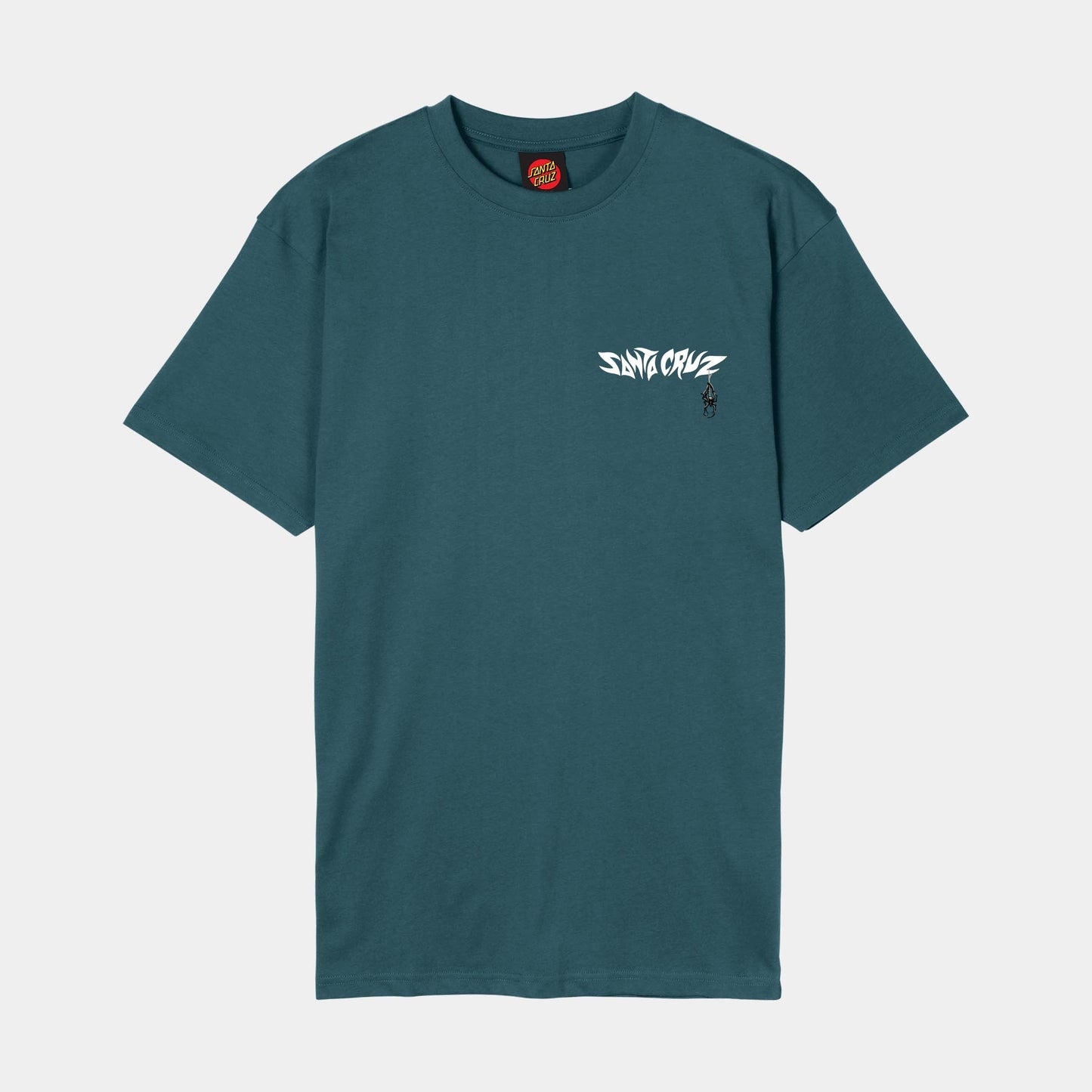 Santa Cruz Pace Torch Bones T Shirt Deep Sea