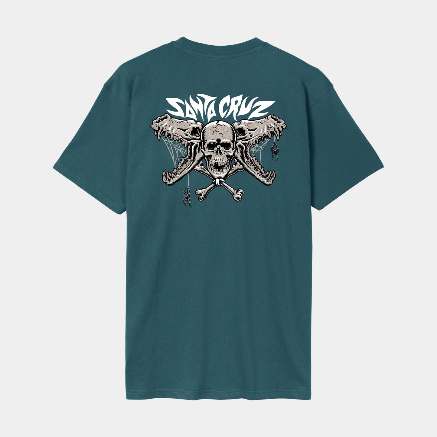 Santa Cruz Pace Torch Bones T Shirt Deep Sea