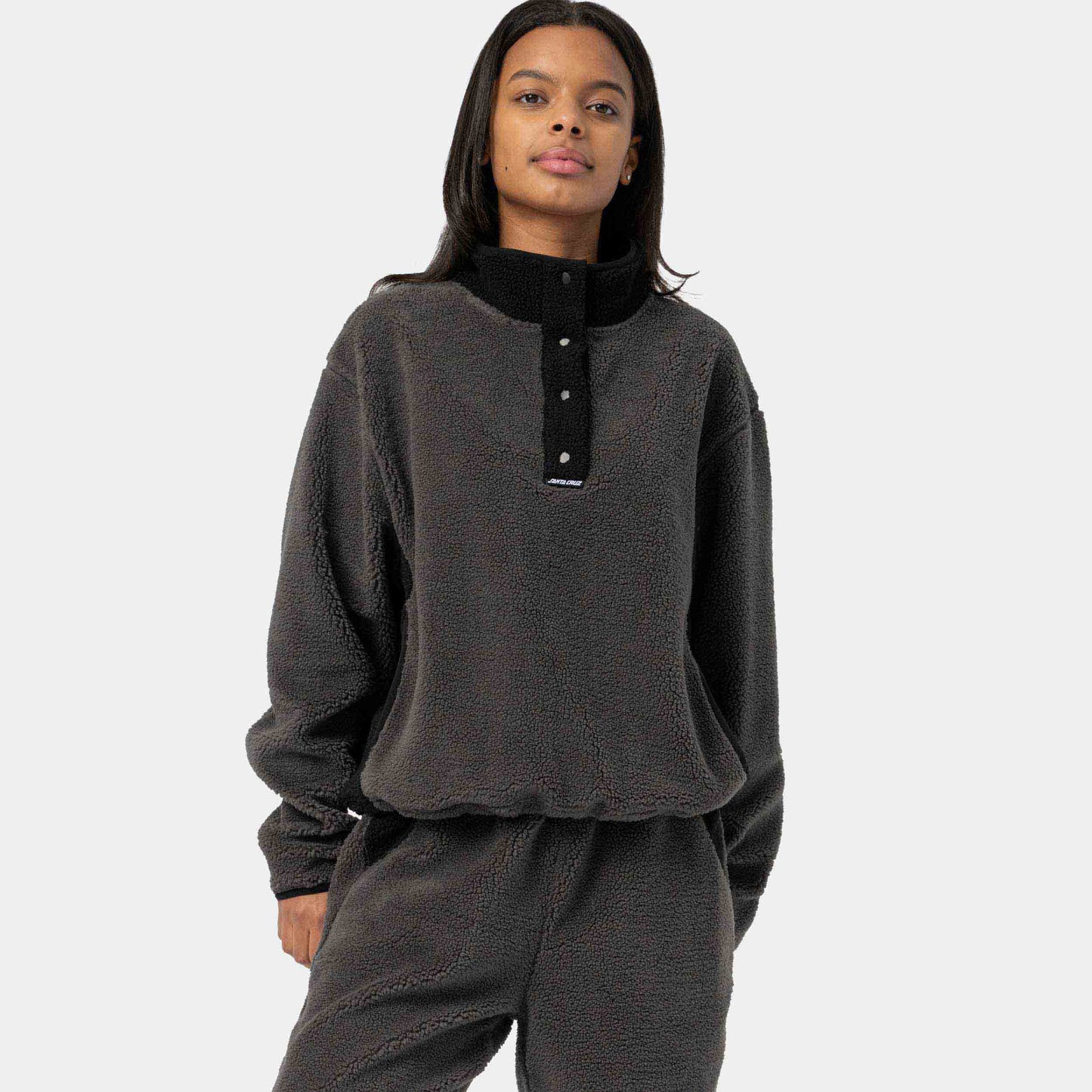 Santa Cruz Sierra Fleece Crew Charcoal Black