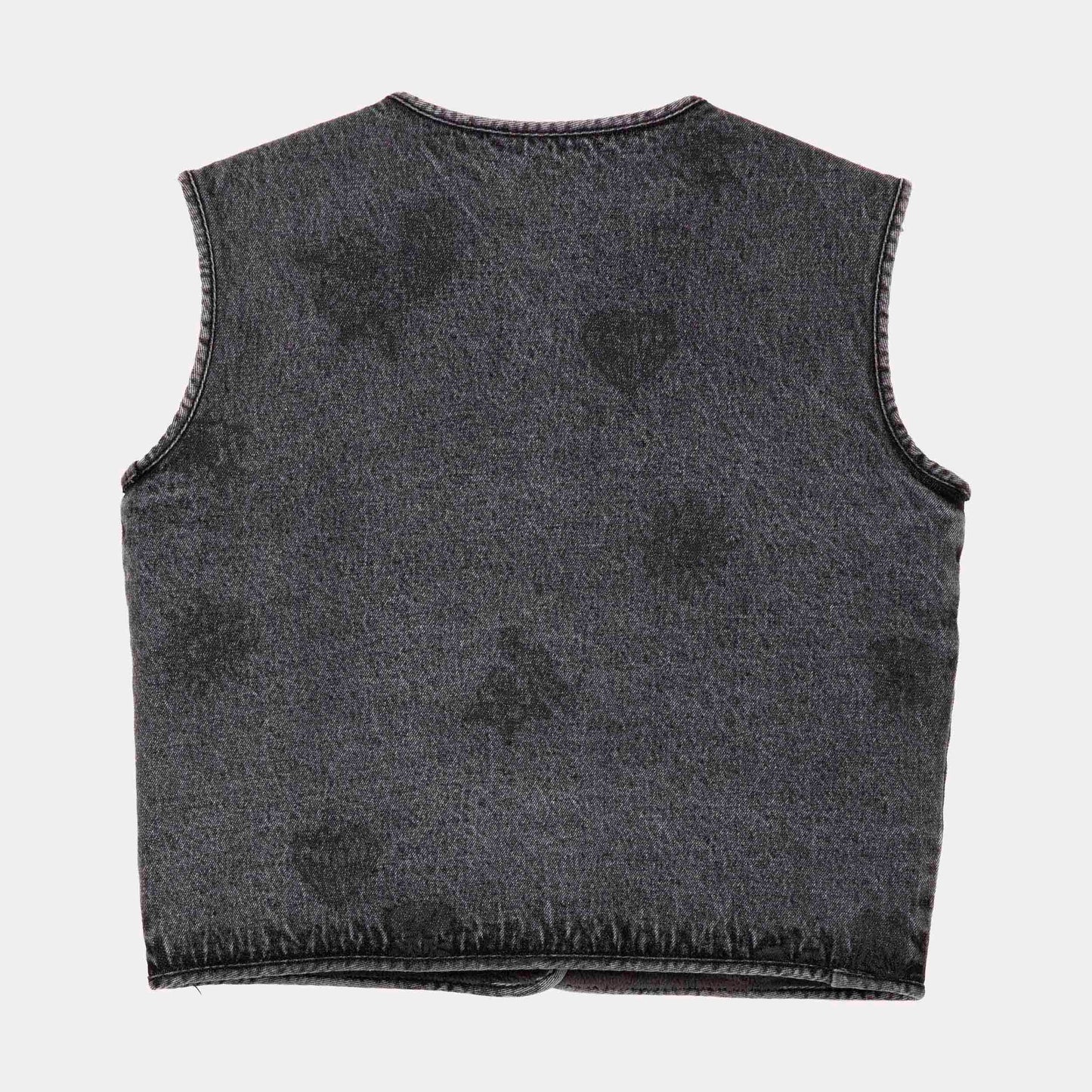 Santa Cruz Workers Reversible Vest Strange Mix Up Charcoal