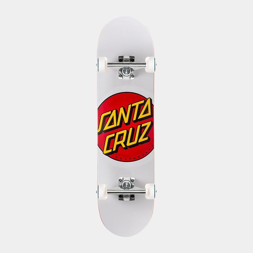 Santa Cruz Build At Home Complete - Classic Dot With Krux 8in X 31.25in - White