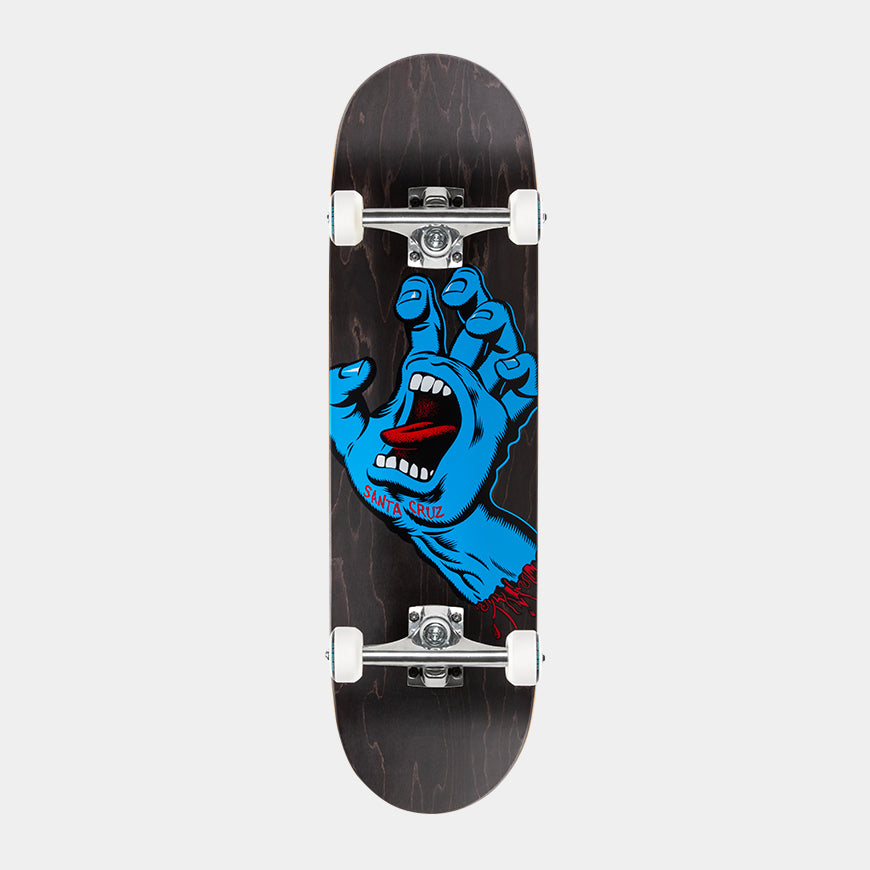 Santa Cruz Build at Home Complete - Screaming Hand with Krux 8.6in x 31.95in - Black