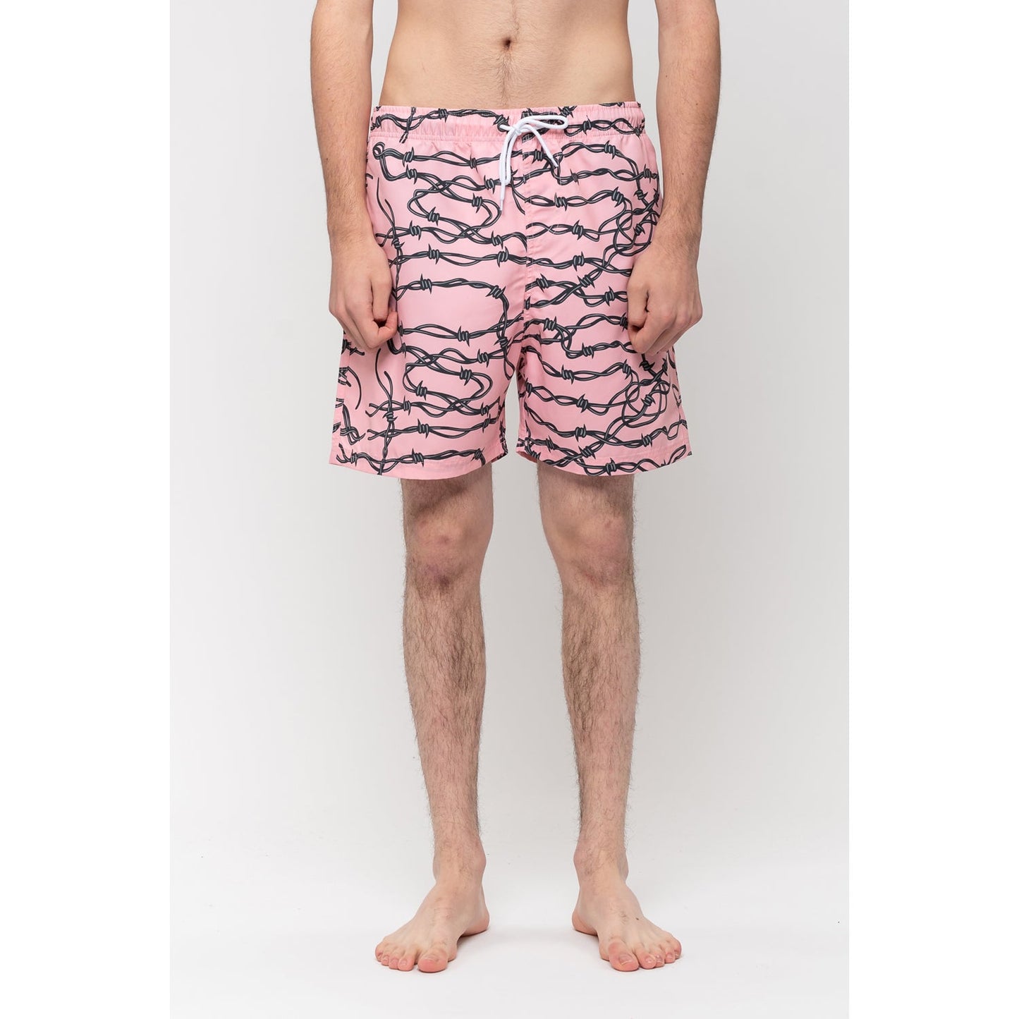 Santa Cruz Barbed Wire Swim Shorts Pink