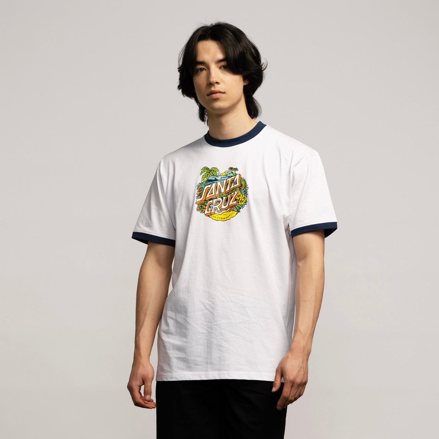 Aloha Dot Front Ringer Custom T-Shirt