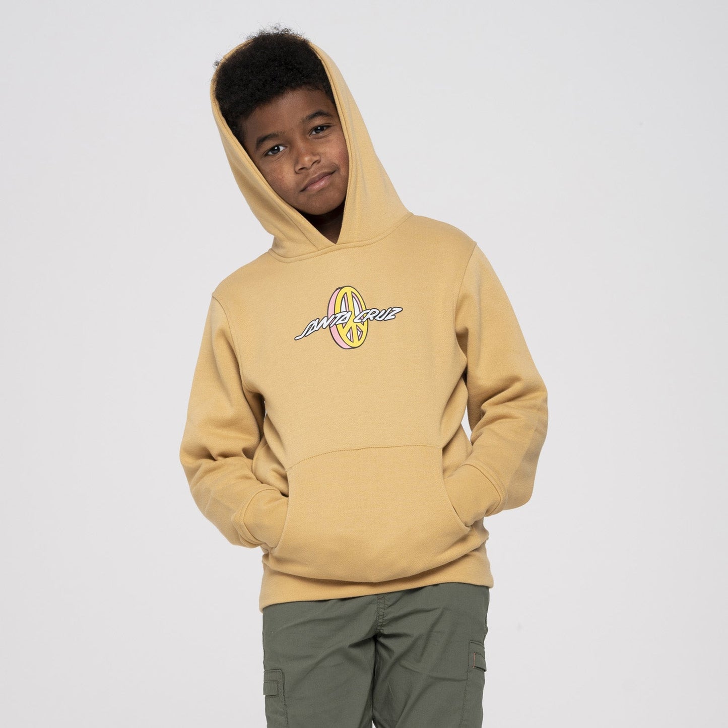 Youth Peace Strip Santa Cruz Hoodie