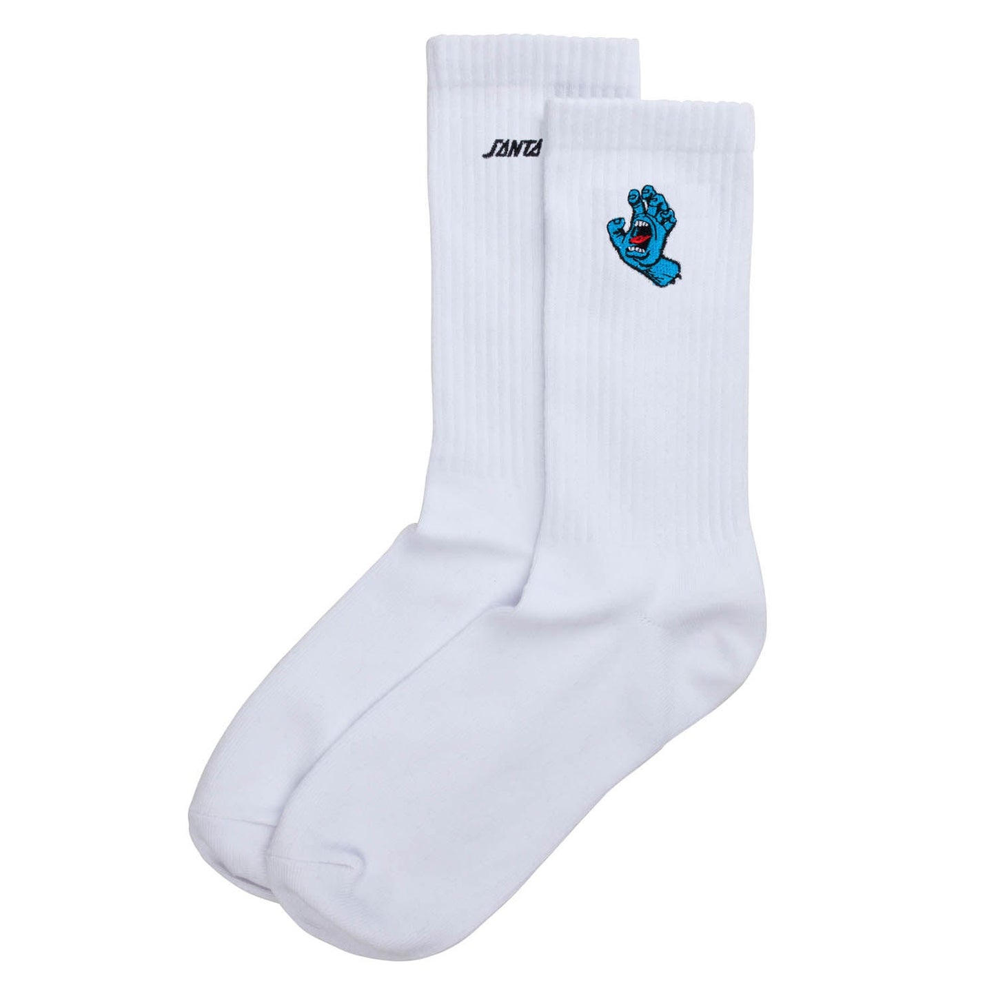 Screaming Hand Socks by Santa Cruz - Mini Hand White OSFA