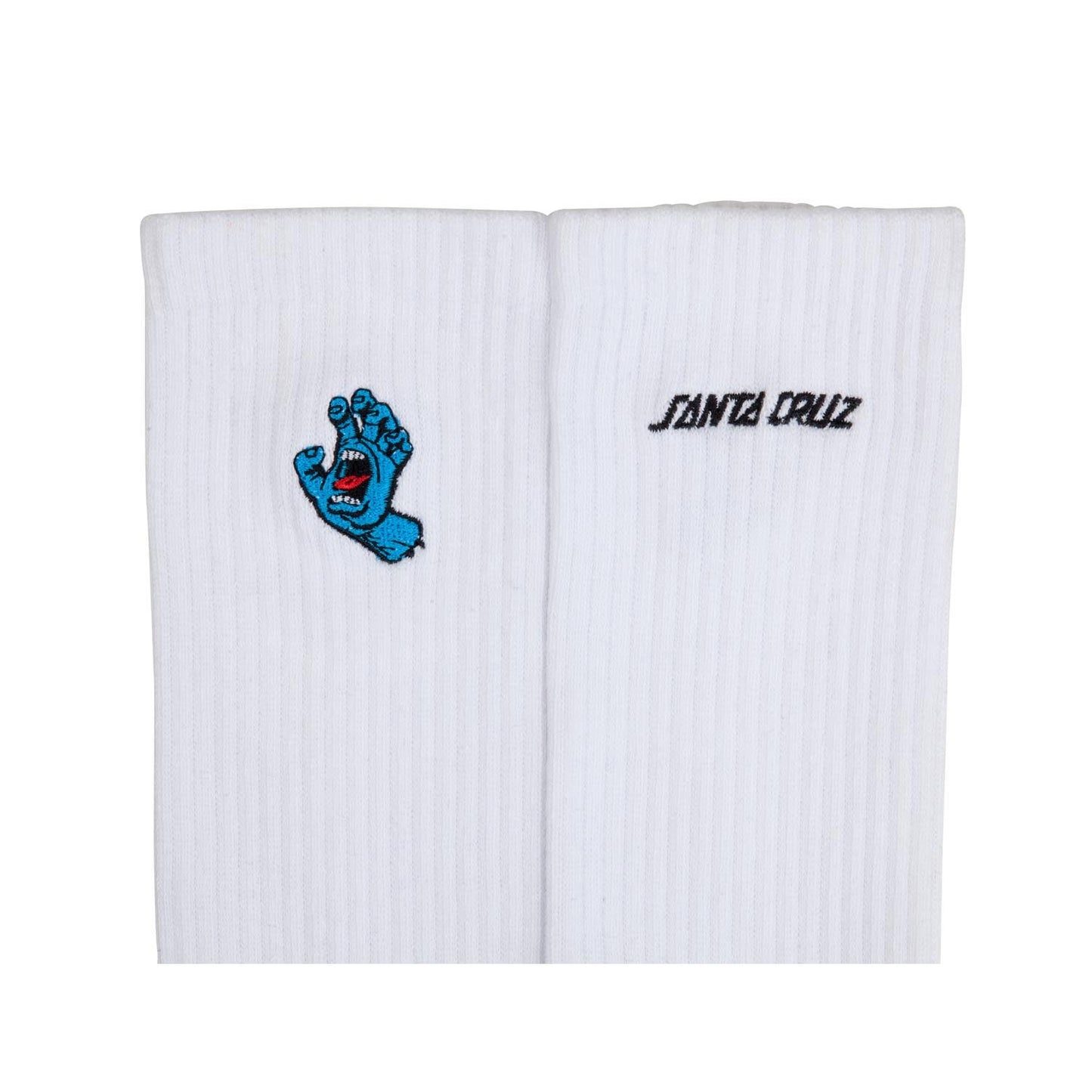 Screaming Hand Socks by Santa Cruz - Mini Hand White OSFA