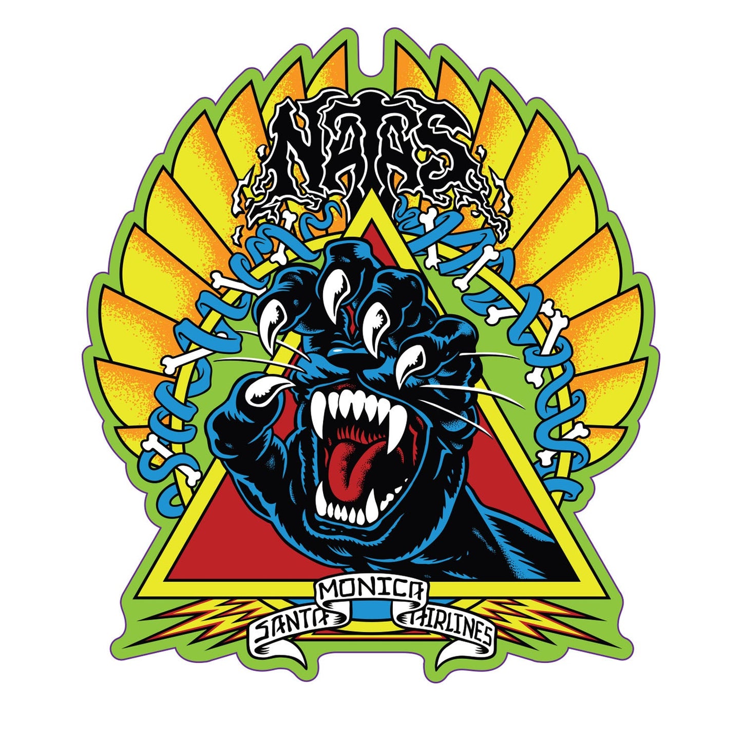 Natas Screaming Panther Sticker (10 Pack)