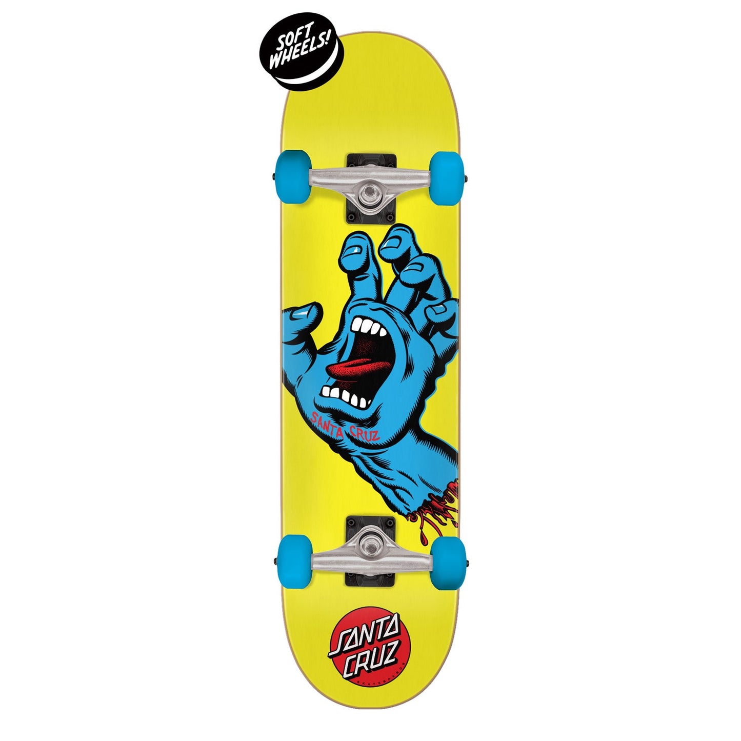 Santa Cruz Screaming Hand Complete Skateboard 7.75" Yellow