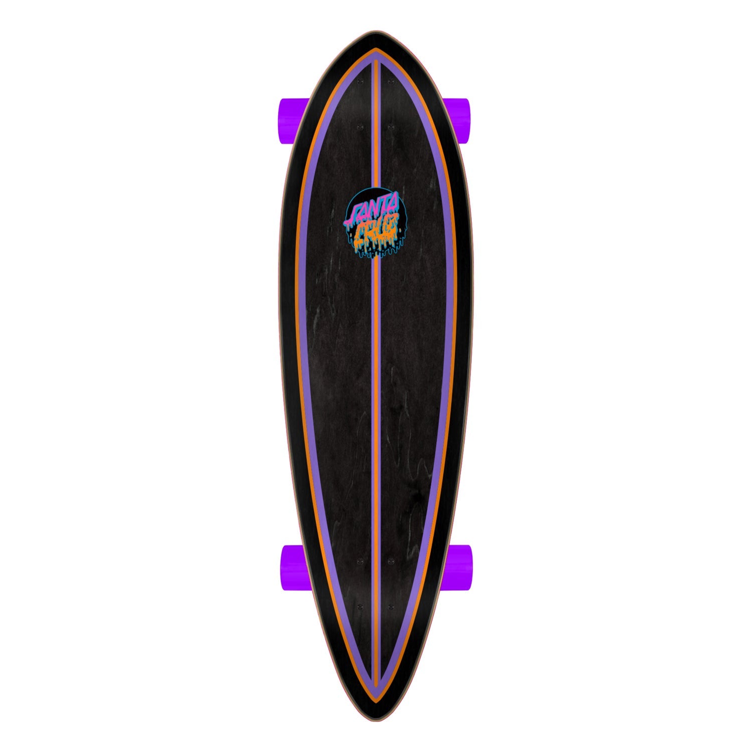 Santa Cruz Rad Dot Pintail 33" Skateboard Complete Multi