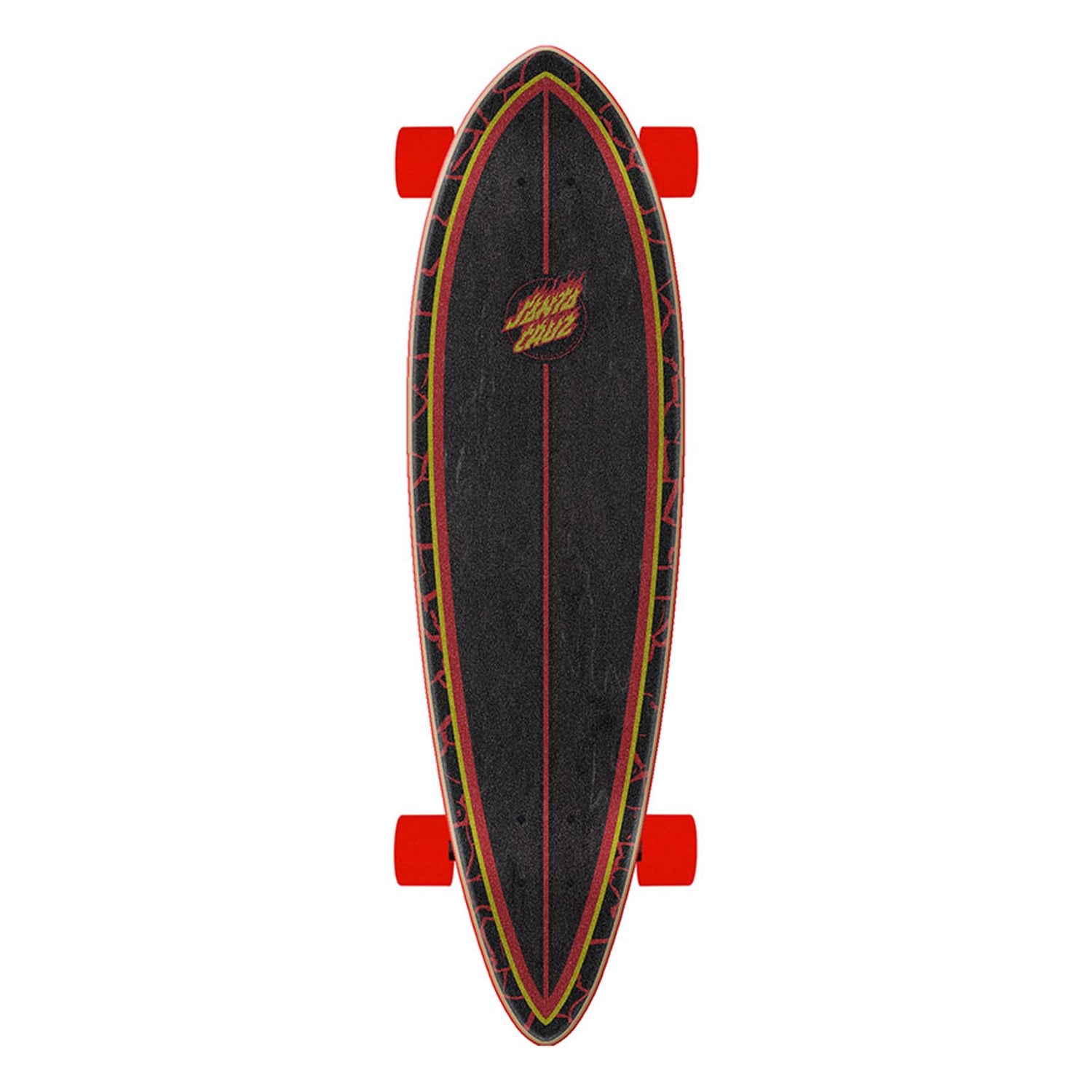 Flame Dot Pintail 33" Skateboard Complete by Santa Cruz