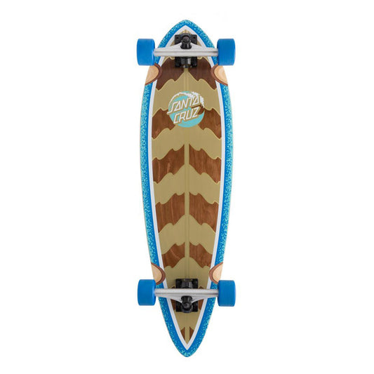 Stipple Wave Dot Pintail Longboard  9.2in x 33in