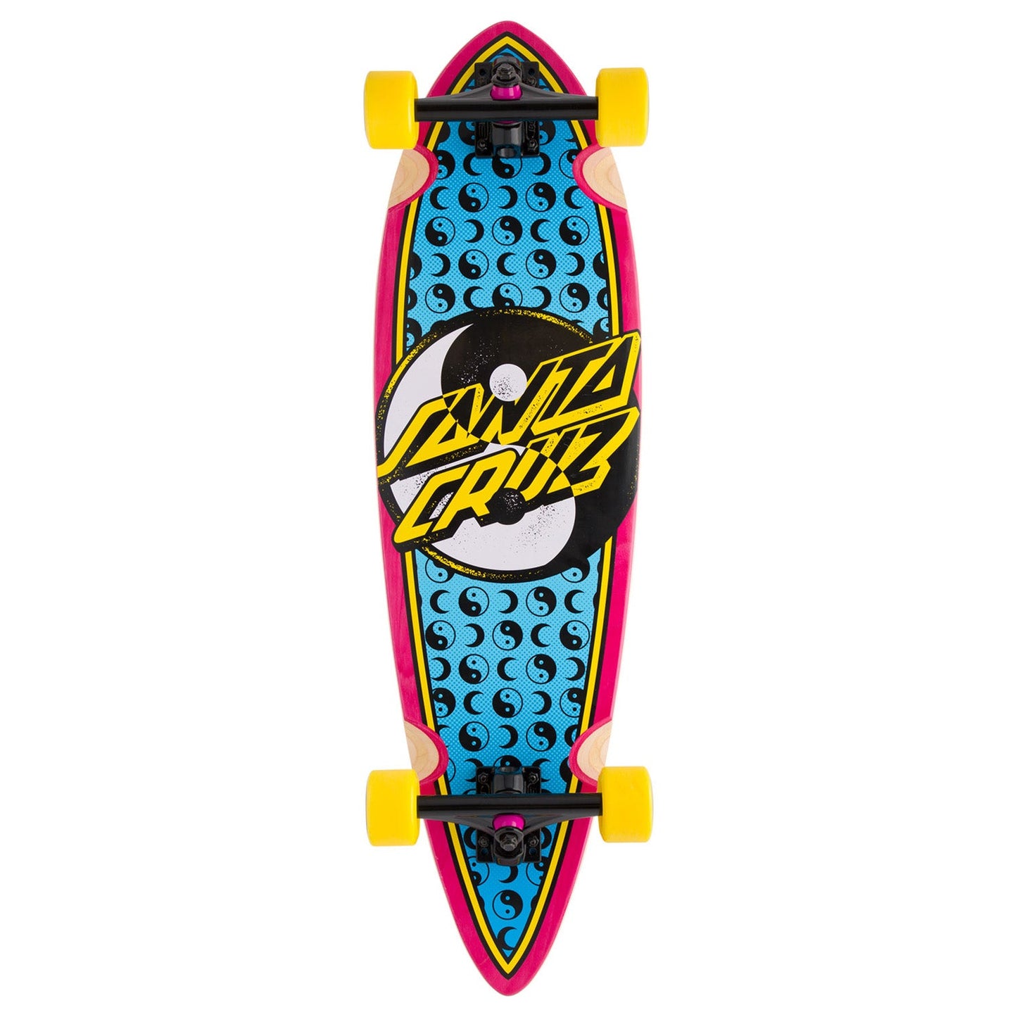 Yin Yang Dot Pintail Longboard 9.2" x 33"