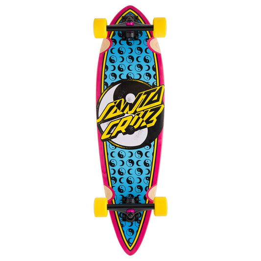 Yin Yang Dot Pintail Longboard  9.2in x 33in