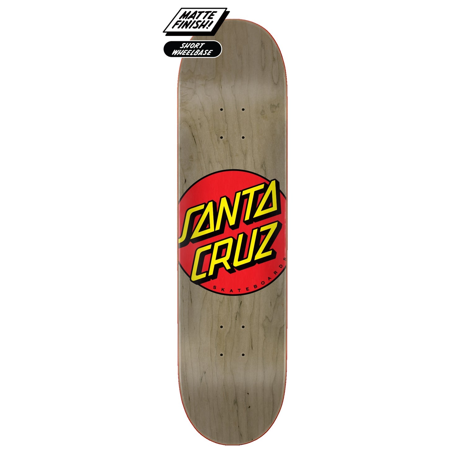 Classic Dot 8.38" Skateboard Deck Multi by Santa Cruz