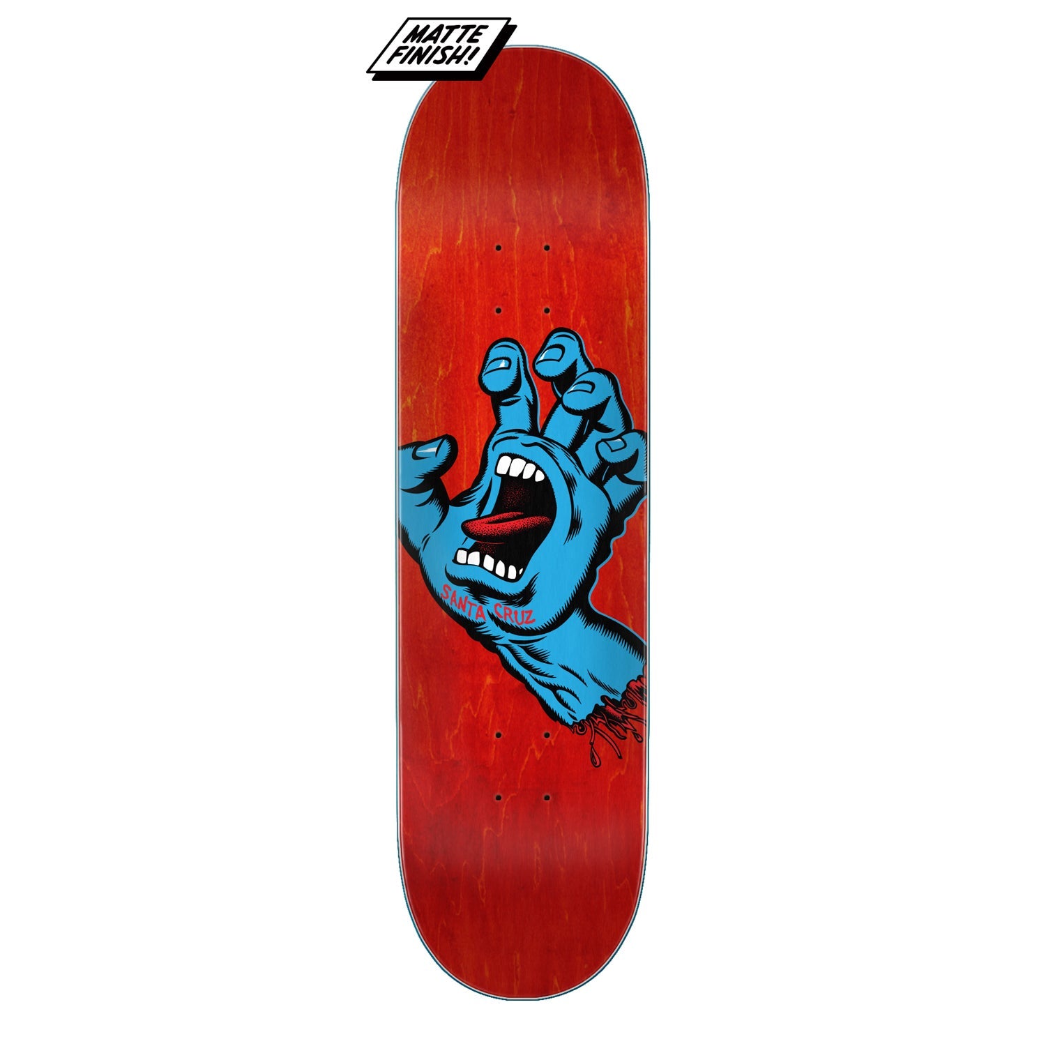 Santa Cruz Screaming Hand 8" Skateboard Deck Multi