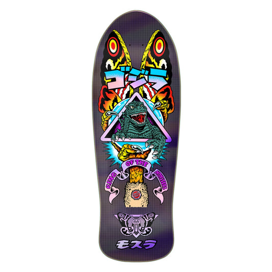 Godzilla Mothra Natas Skateboard Deck  10.538in x 30.14in