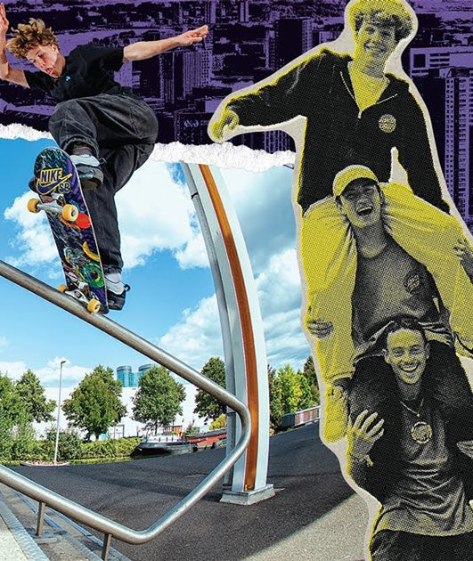 Santa Cruz CAR SICK video poster. Featuring Taiga Nagai, Tijmen Overbeek, Gabriel Ribeiro, Madu Teixeira, Keet Oldenbeuving, Devin Flynn, Noah De Jaeger and Jake Wooten.