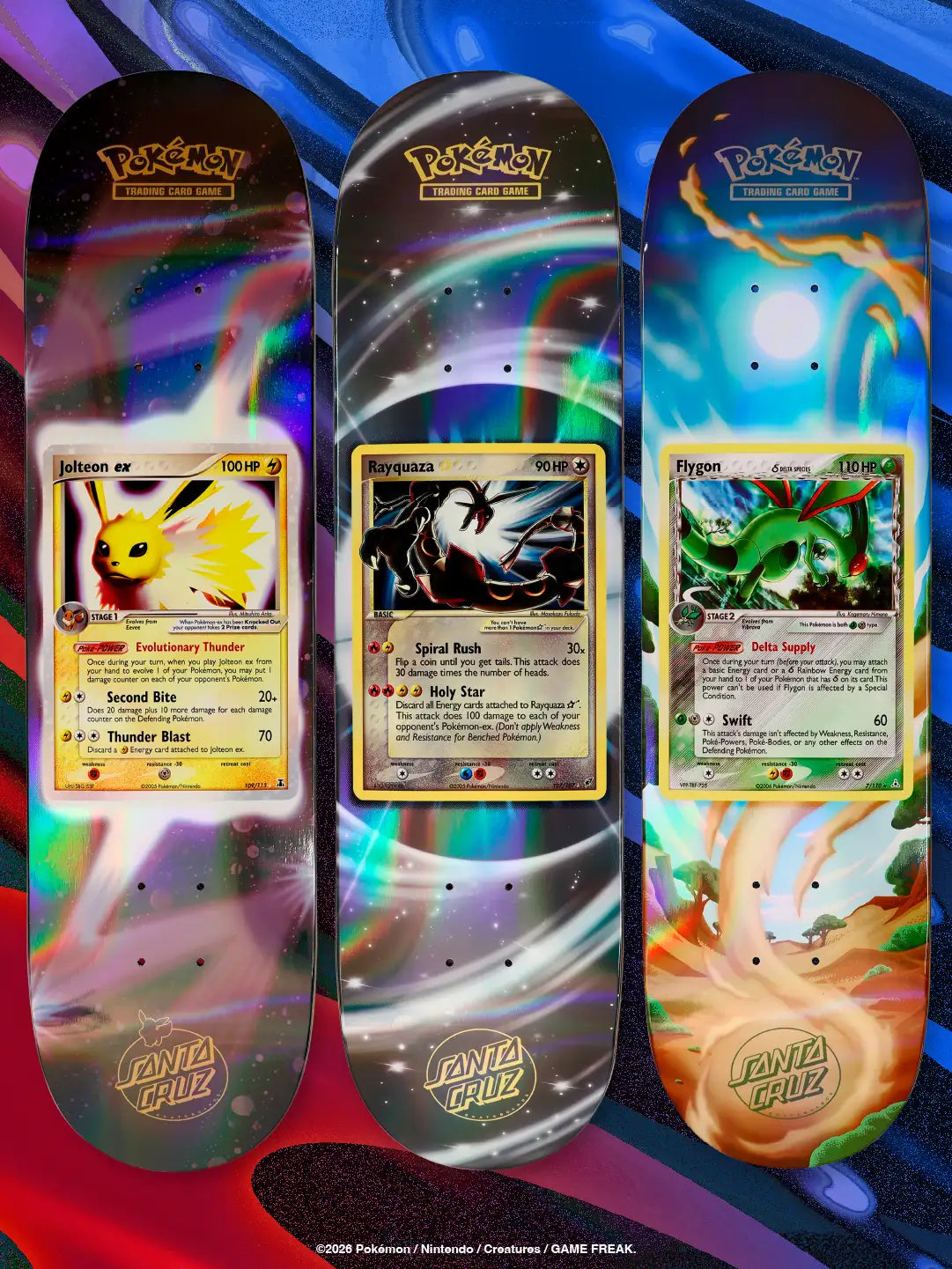 Santa Cruz | Pokemon TCG Blind Bag Skateboard Deck 8 in x 31.6 in Multi