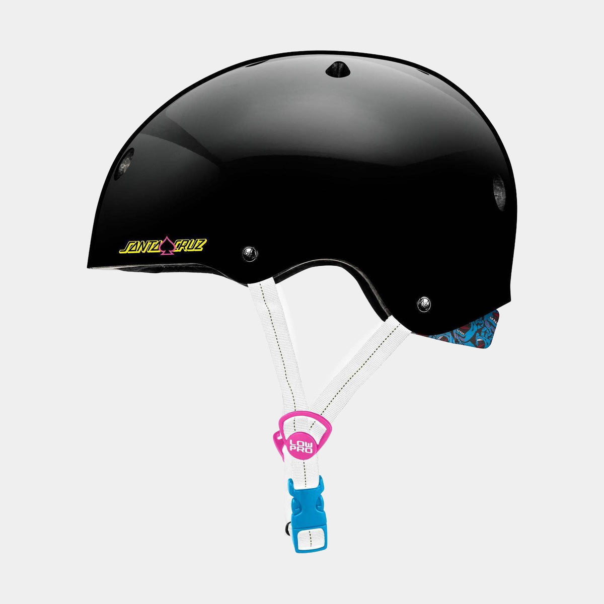 Santa Cruz | Low Pro Pro-Tec X Santa Cruz Helmet Black Gloss