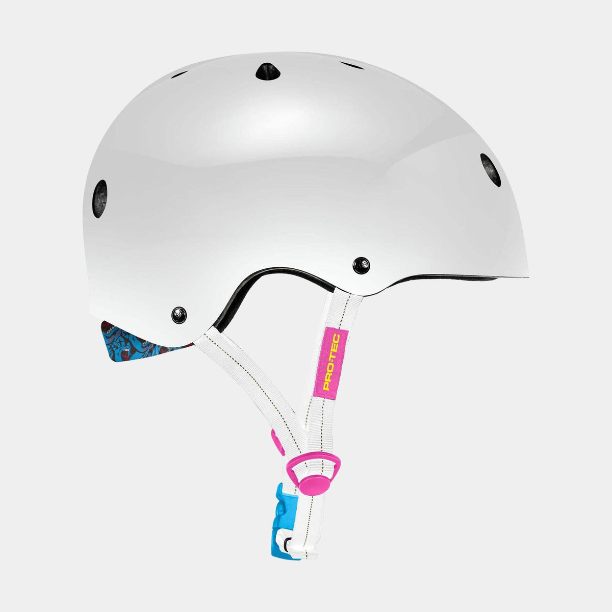 Santa Cruz | Low Pro Pro-Tec X Santa Cruz Helmet White Gloss