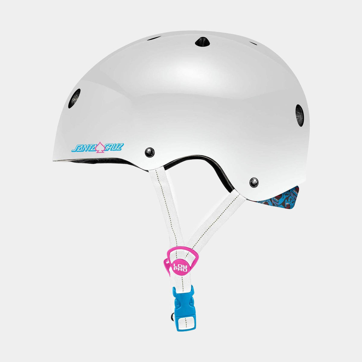 Santa Cruz | Low Pro Pro-Tec X Santa Cruz Helmet White Gloss