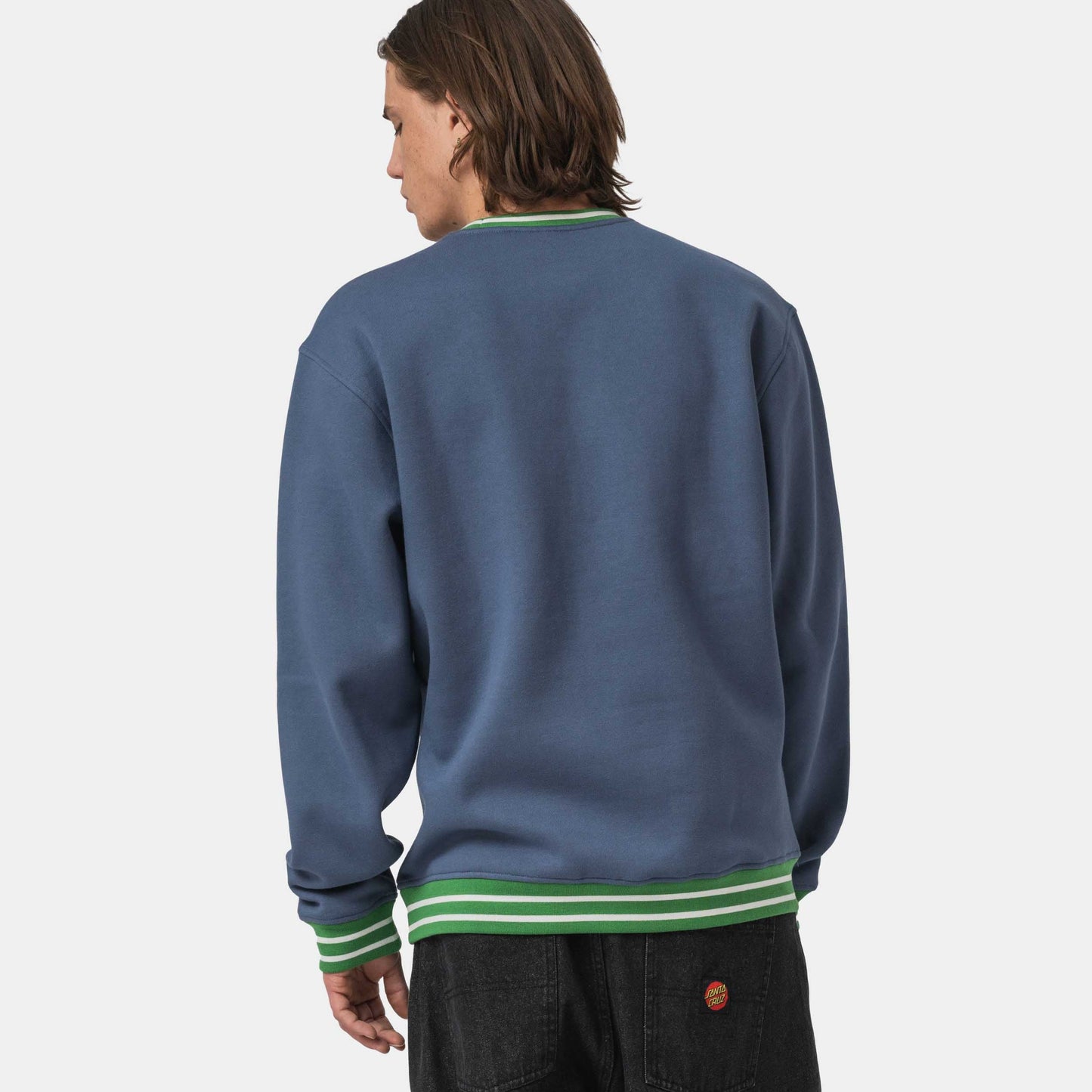Santa Cruz Global Oval Dot Crew Heritage Blue