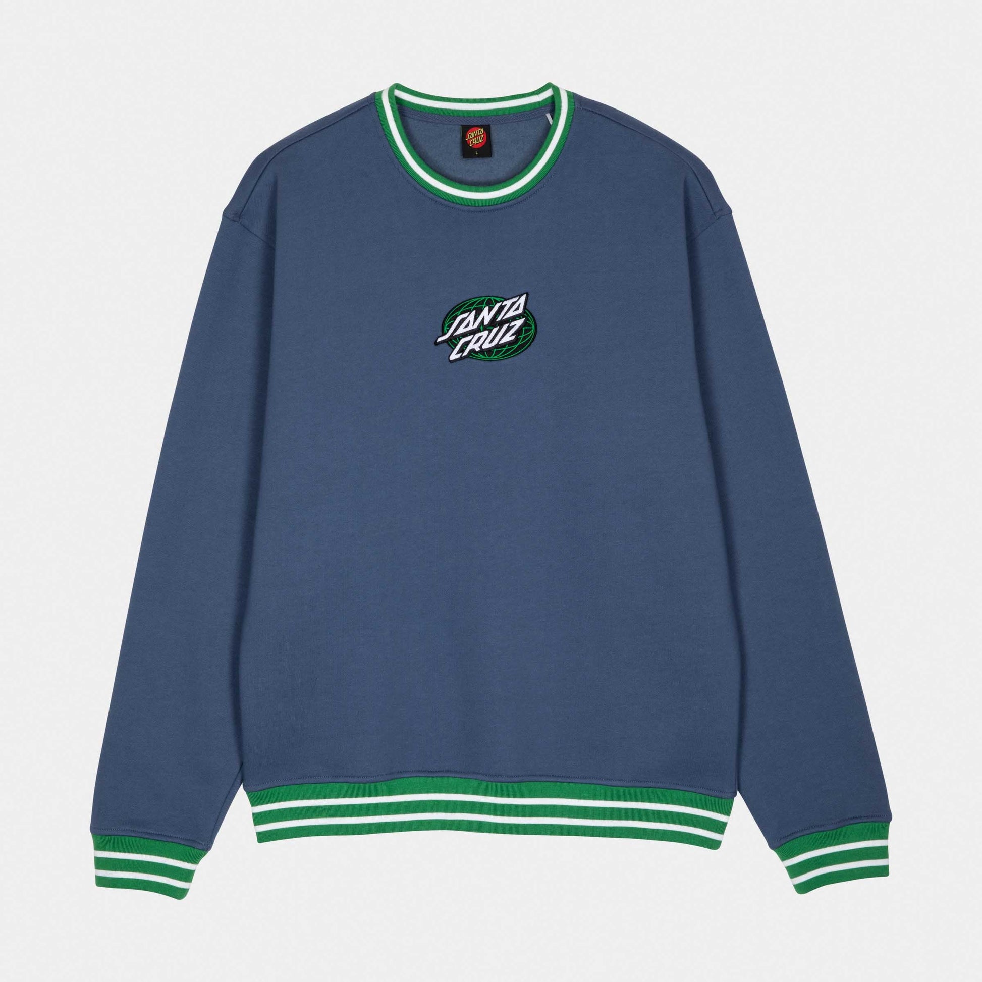 Santa Cruz Global Oval Dot Crew Heritage Blue