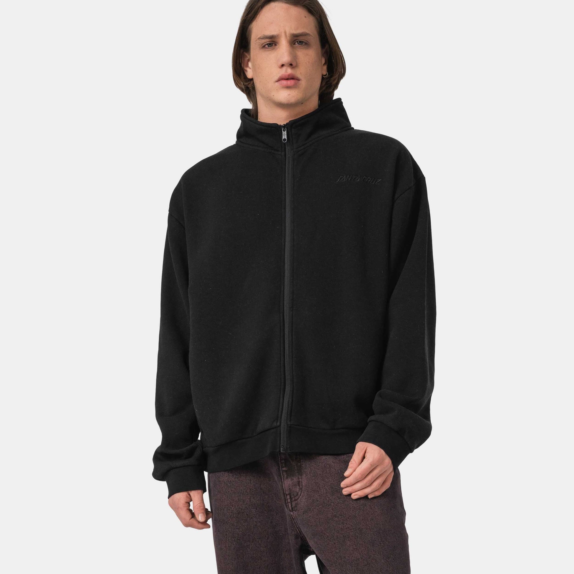 Santa Cruz Team Track Top Crew Black