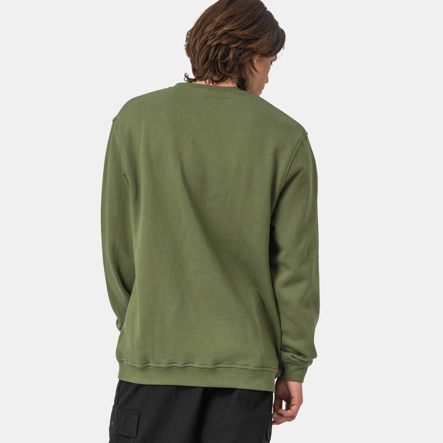 Santa Cruz Burnt Collegiate Crew Dark Moss