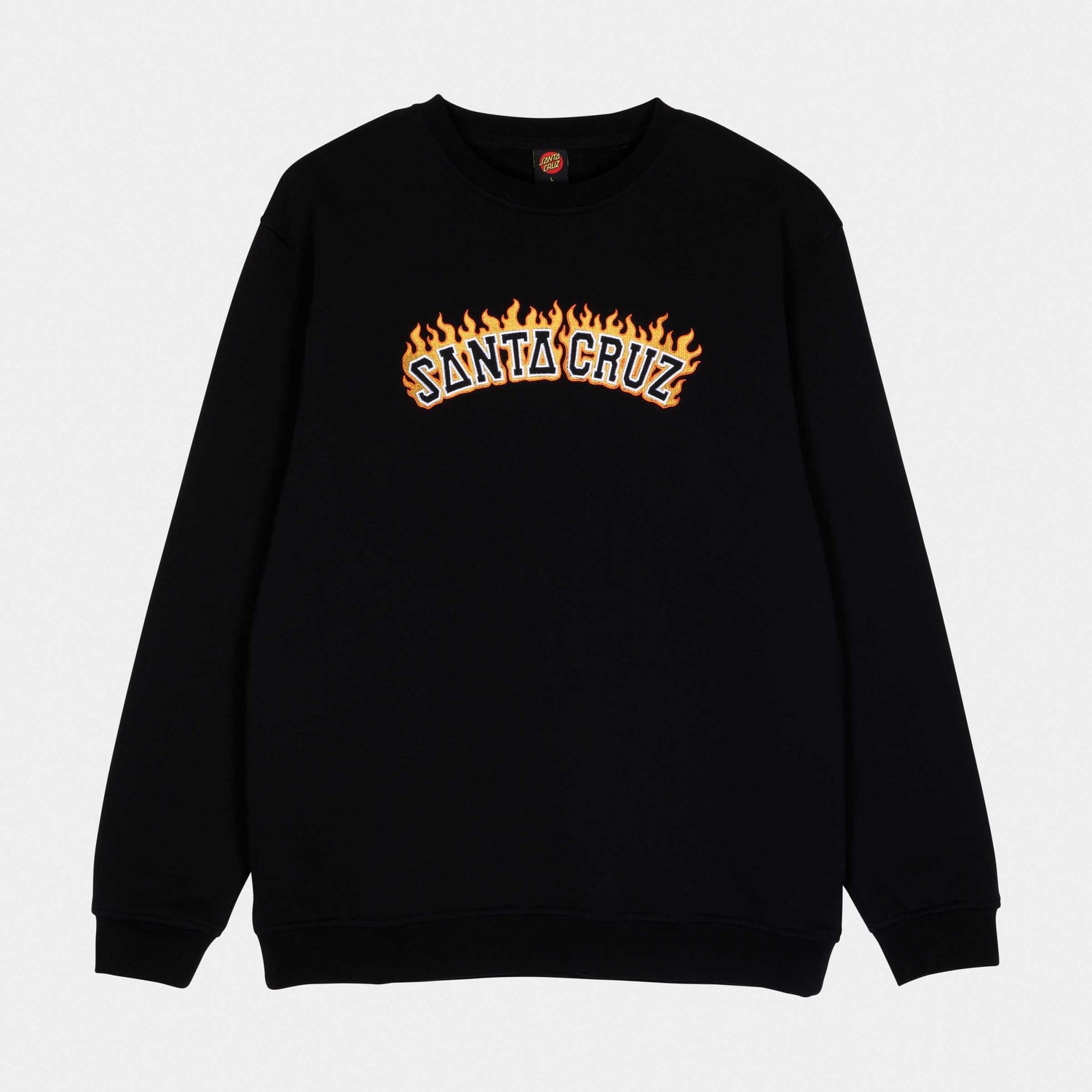 Santa Cruz Burnt Collegiate Crew Black