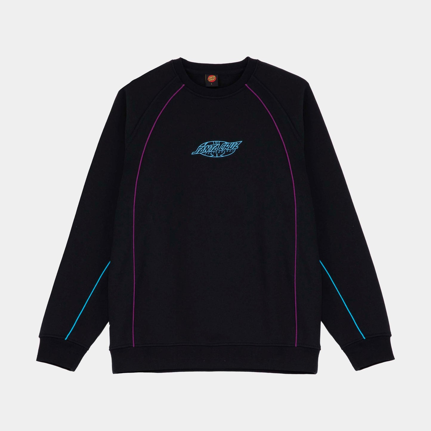 Santa Cruz | Pinstripe Crew Black