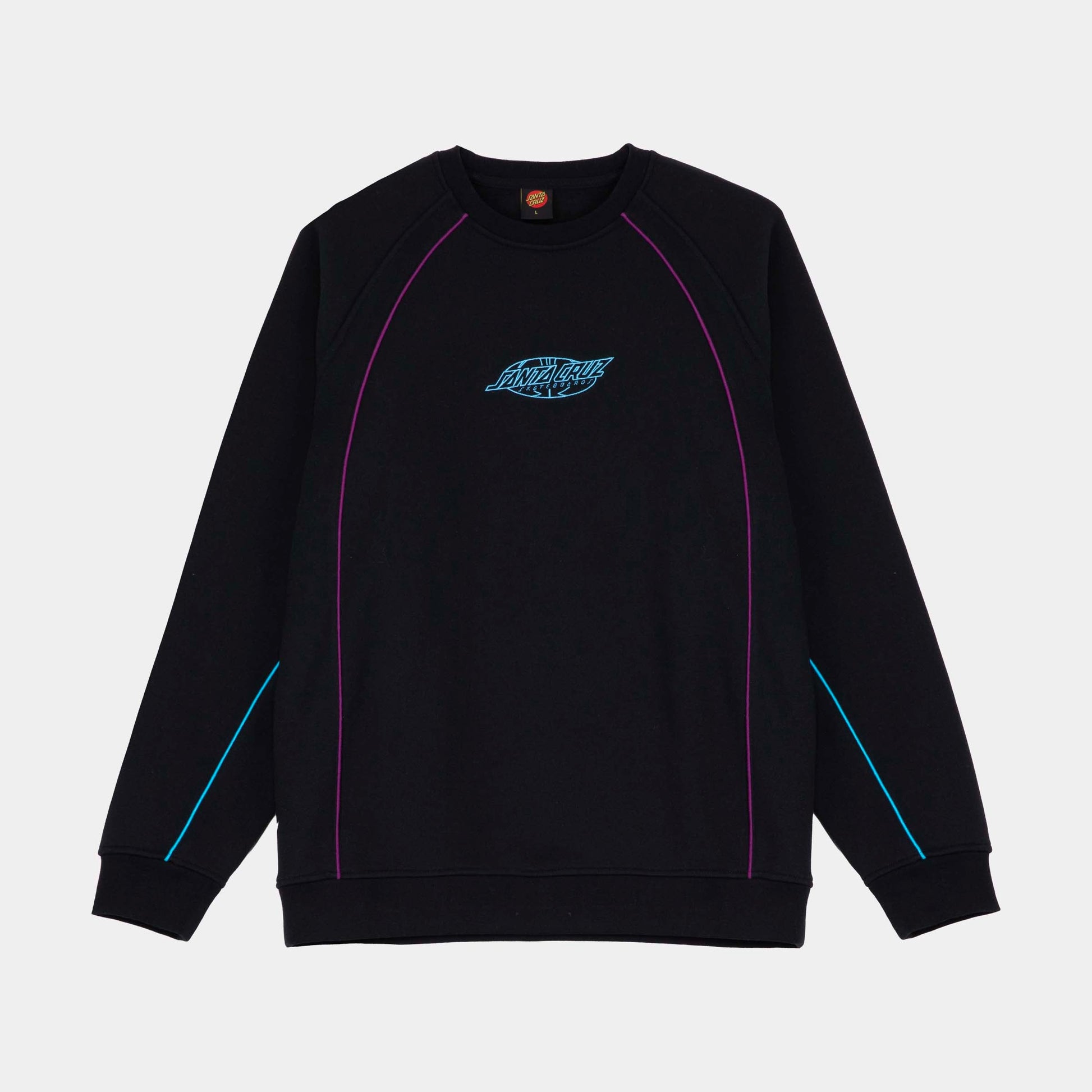 Santa Cruz | Pinstripe Crew Black
