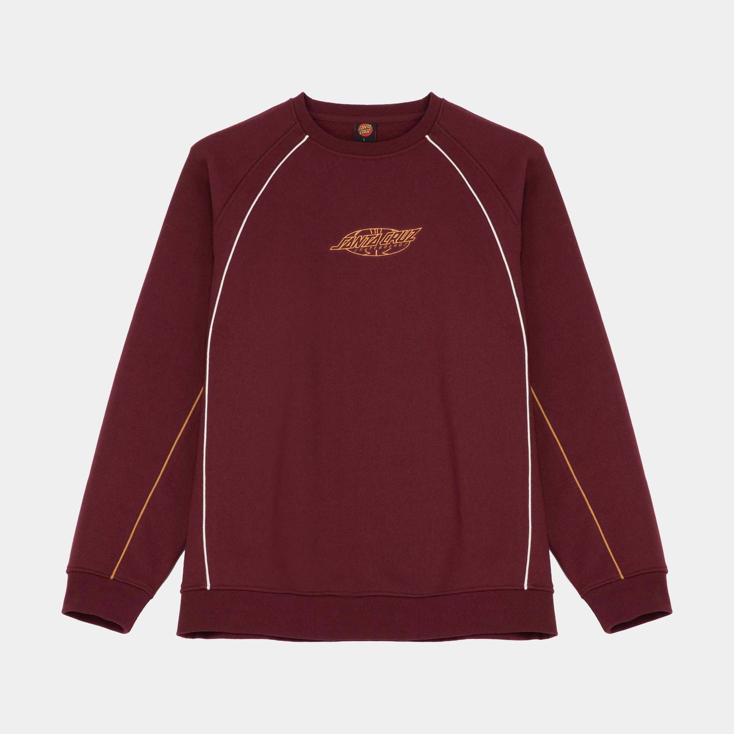 Santa Cruz | Pinstripe Crew Dark Plum