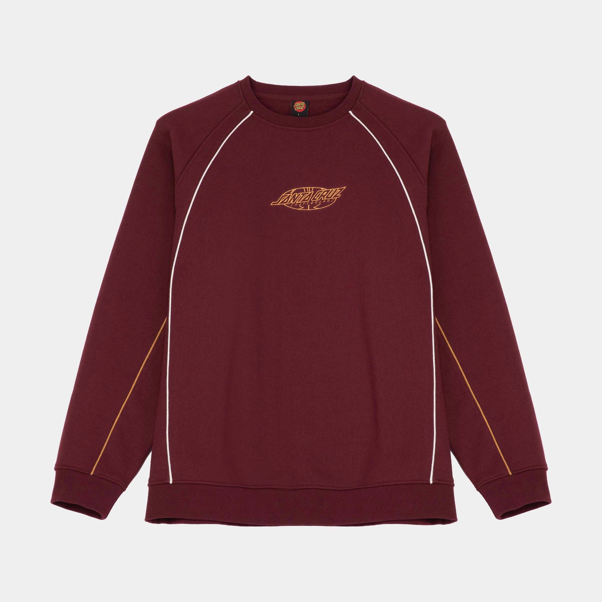 Santa Cruz | Pinstripe Crew Dark Plum