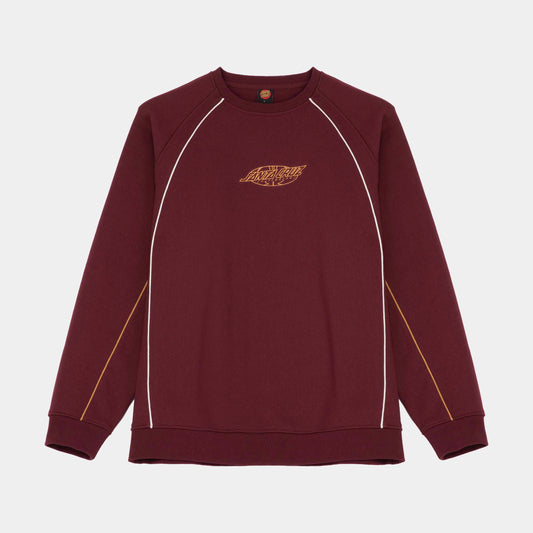 Santa Cruz | Pinstripe Crew Dark Plum