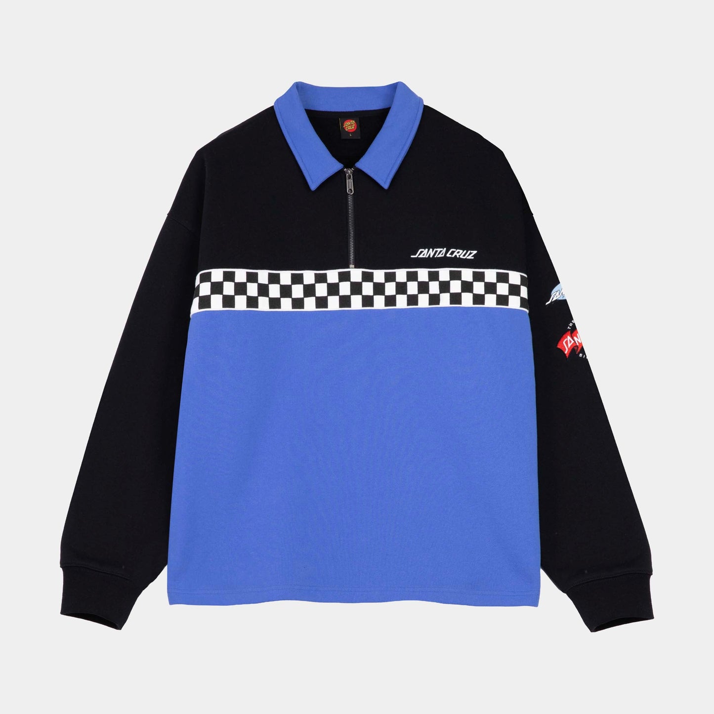 Santa Cruz | Podium 1/4 Zip Crew Black Sapphire