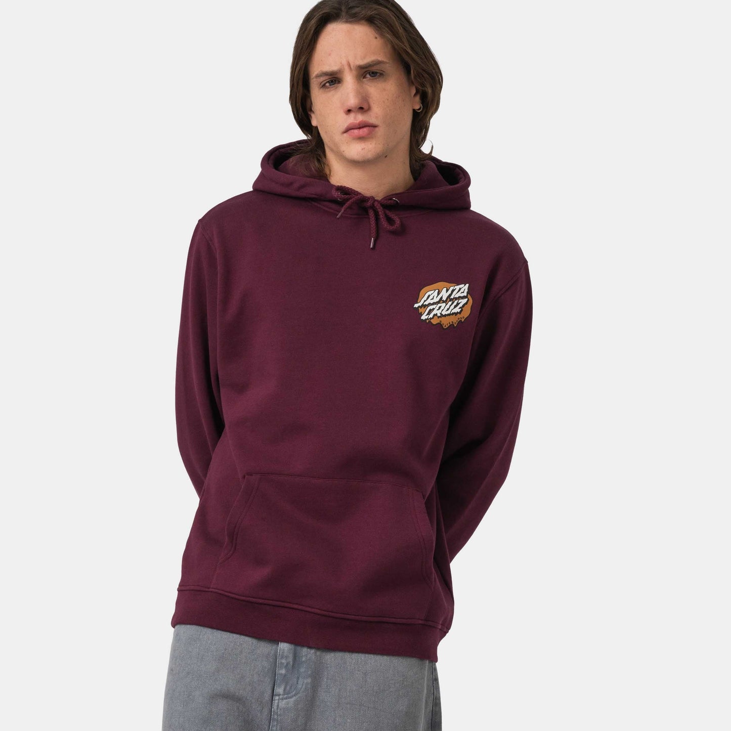 Santa Cruz Slime Scream Hoodie Dark Cherry