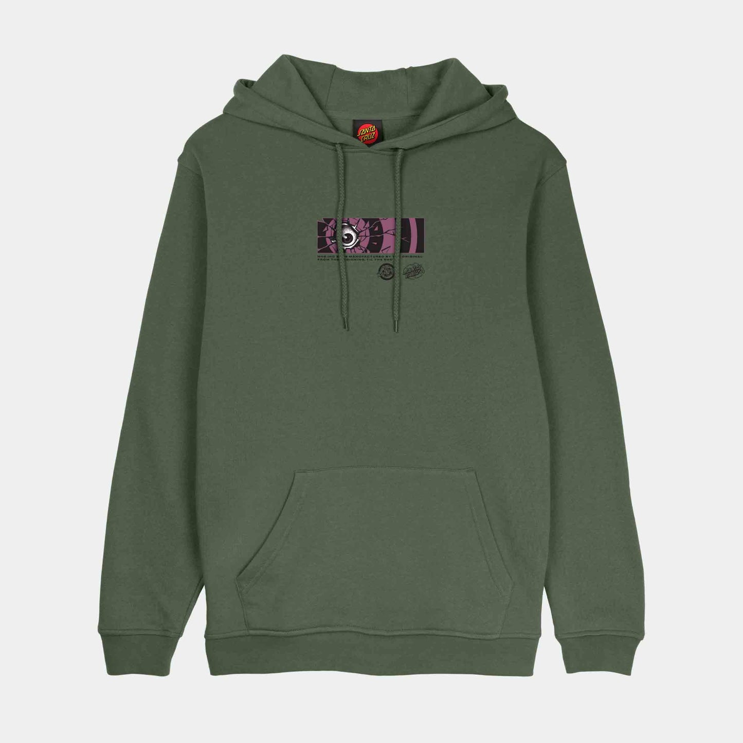 Santa Cruz Roskopp Dissect Strip Hoodie Dark Moss
